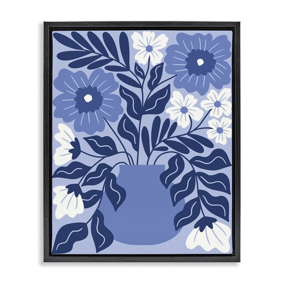 Stupell Industries Mid-Century Black Floating Frame Canvas Art, 17 x 21, by Taylor Shannon Designs