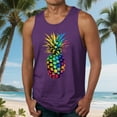 thumbnail image 4 of Casual Tops de Verano de la Moda de los Hombres sin Mangas Impreso Cuello Redondo, Camisa Ligera Y Cómoda para Diario, 4 of 5