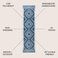 thumbnail image 4 of JONATHAN Y SANTA MONICA 2 x 8 Runner Rug, Marokko Diamond Tribal Medallion - Blue/Ivory, SMB127D-28, 4 of 10