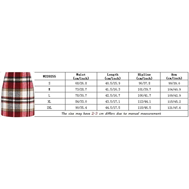 Tartan print mini clearance straight