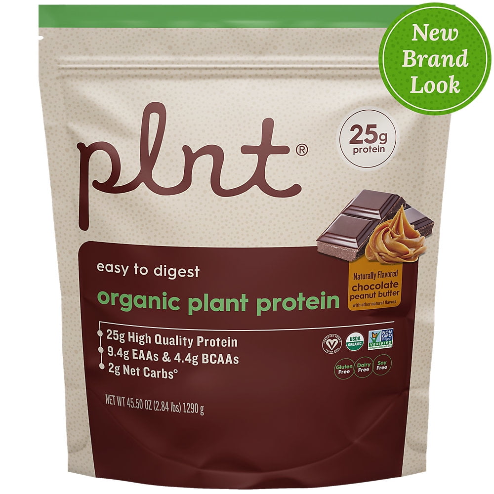 Organic Plant Protein Powder ? Chocolate Peanut Butter ? 2.84 lbs./30