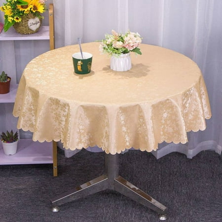 

Round Tablecloth Stain Resistant High Temperature Table Cover For Hotel Banquet Restaurant-IS-140cm(55inch)