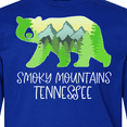thumbnail image 4 of Inktastic Smoky Mountains, Tennessee Mountains and Bear Shape Long Sleeve Youth T-Shirt, 4 of 5