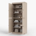 thumbnail image 5 of 100% Solid Wood 32" Bathroom Cabinet with Solid Doors and Adjustable Shelves, 5 of 8