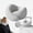 Gray, variant on U-Shaped Travel Neck Pillow, Travel Pillow, Comfortable, Ergonomic Design, Suitable for Travel Aircraft, Cars, Family Road Travel Necessities, Delivery of Portable Storage Box