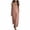 Pink, variant on Wovilon Women's Sleeveless Collared Button-Down Maxi Shirt Dress with Chest Pockets and Side Slits, Relaxed Fit Cotton Linen Blend Summer Vacation Casual Wear