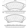 thumbnail image 2 of Centric 105.1075 Posi-Quiet Ceramic Brake Pad with Shims, 2 of 4