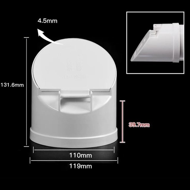 Tapón de drenaje de PVC para desagüe de suelo de ducha, cierre automático, tapa de válvula de desplazamiento, para accesorios de fontanería de jardín. L