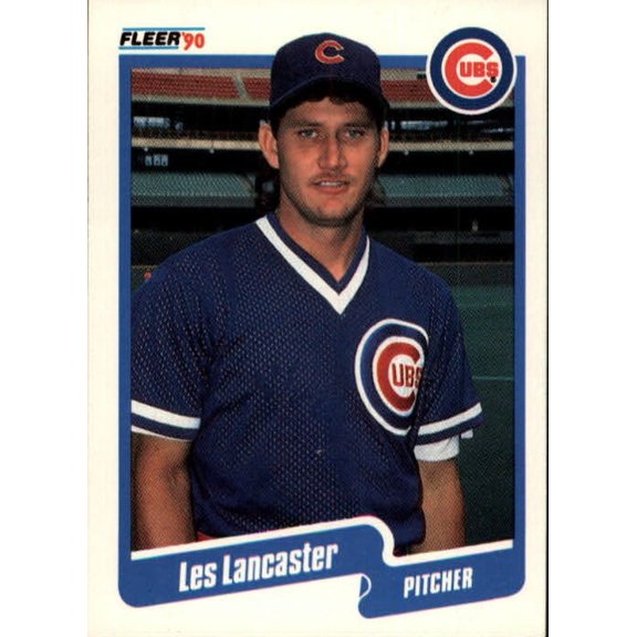 1990 Fleer #35 Les Lancaster NM-MT Chicago Cubs Baseball Card ID 3597 Chicago Cubs MLB Baseball Trading Card