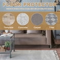 thumbnail image 3 of Rubber Furniture Pads, Non-Slip Furniture Coaster Square Anti Skid Caster Cups Furniture Feet Cup Floor Protectors Black 2.5", 3 of 6