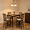 Walnut, variant on BSHTI 5-Piece Counter Height Dining Table Set – 34.5" Kitchen Square Table with 4 Chairs, X-Back Design, Linen Upholstery 4 Chair Dining Table Set, Solid Wood Frame, Grey+White