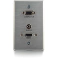 thumbnail image 2 of RapidRun VGA + 3.5mm Single Gang Wall Plate + HDMI Pass Through - Aluminum, 2 of 3