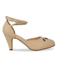 thumbnail image 2 of Chase & Chloe Women's T-Strap Mid-Heel Pumps with Adjustable Double Straps, 2 of 3