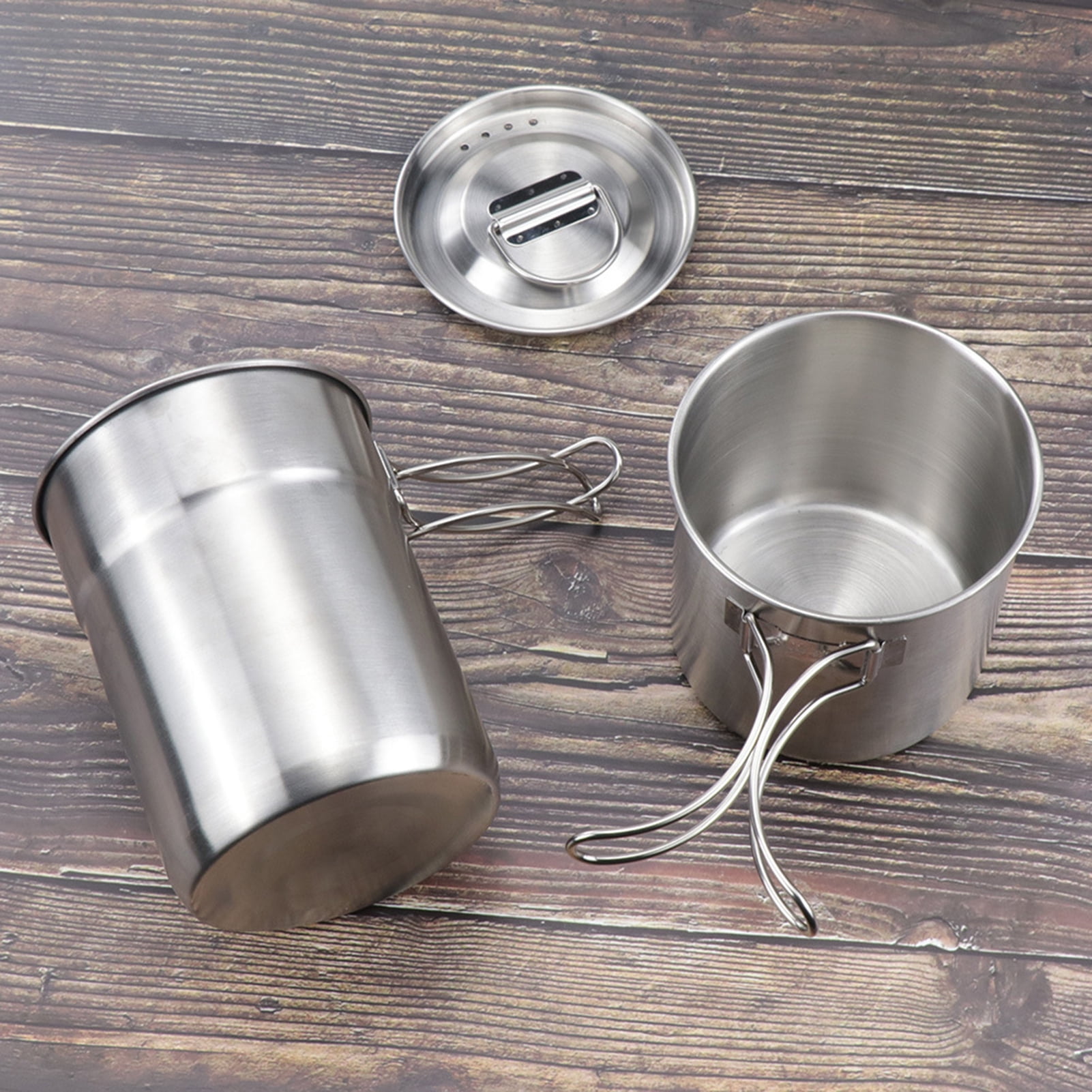 Travel Camp Outdoors Survival Stainless Steel Soup bowl Mug Cup 550 ML 18.59 OZ 