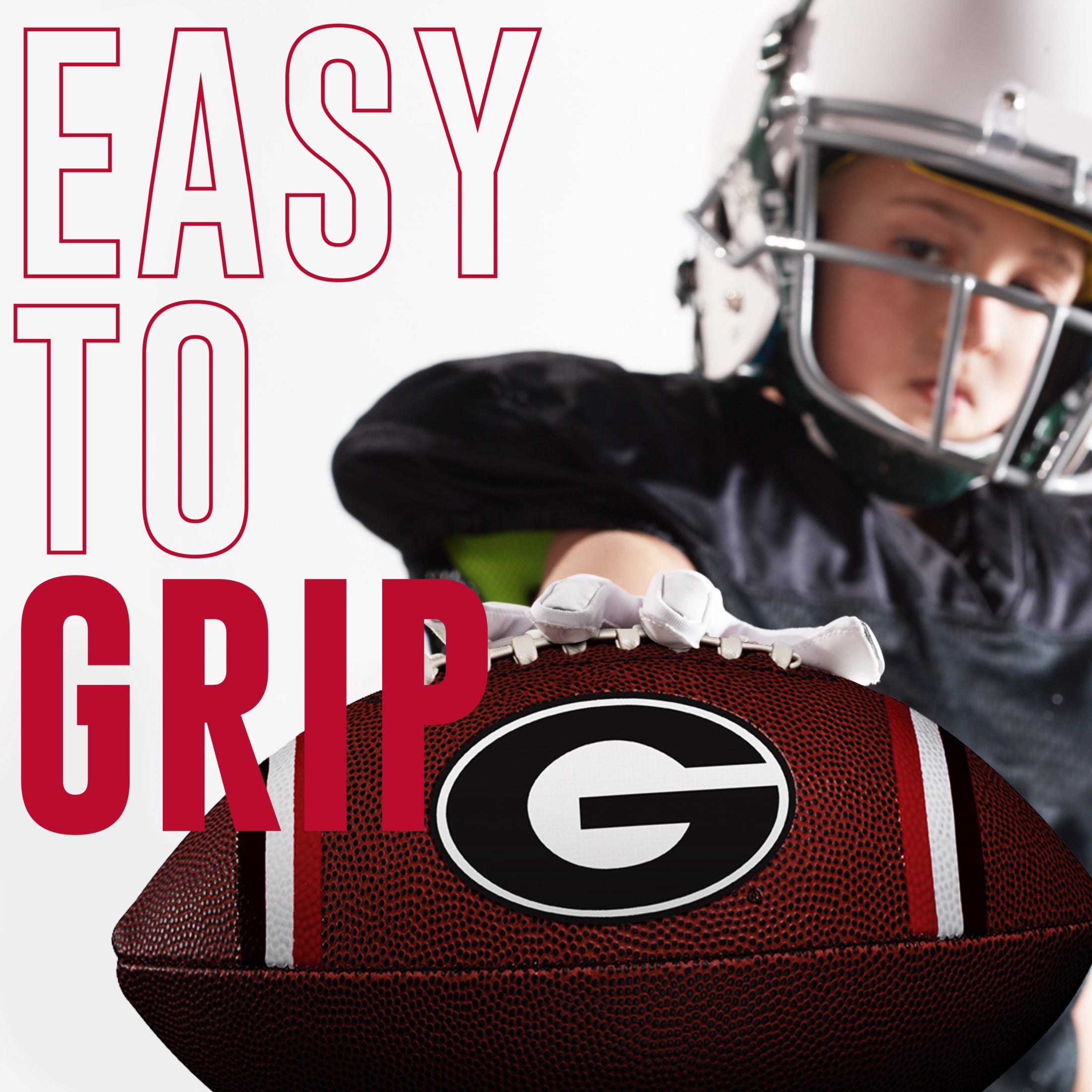 Franklin Sports Georgia Bulldogs Kids NCAA Youth Football - Official College Team Junior Footballs with Team Logos for Kids - Kids Junior Size PVC Football - Backyard + Tailgate Ball - 8.5"