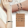 thumbnail image 2 of SUSHANG 2PC Morse Code Bracelet Couples Bracelets I Love You Cute Gifts From Relationships Matching Bracelets, 2 of 7