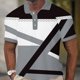 thumbnail image 2 of Camisas de Manga Larga para Hombres Impresos Girar Hacia Abajo Botones de Cuello Lateral Dividido, Casual Camiseta Blusa para Hombres, 2 of 4