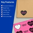 thumbnail image 3 of Avery Printable Heart Labels, Bright Pink, 2-9/32" x 1-27/32", 480ct, 3 of 11