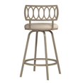 thumbnail image 4 of Hillsdale Canal Street Geometric Circle Back Metal Adjustable Stool with Nested Legs, Champagne Gold, 4 of 5