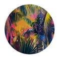 thumbnail image 4 of Acheng Palm Leaves Round Tablecloth, Tropical Jungle Palm Leaves with Charming Colors, Table Decoration for Banquet, Candy Buffet, and Dining Table 42-46, 4 of 8