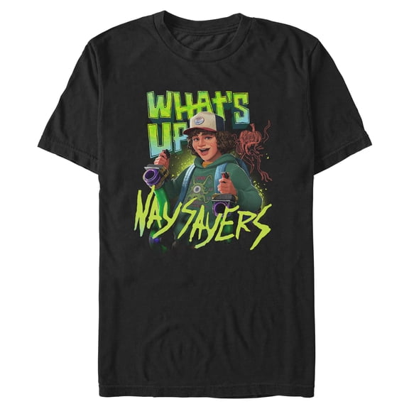 Mens Stranger Things: Tales from '85 Dustin Henderson Naysayers T Shirt