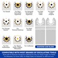 thumbnail image 3 of MesaSe 6pcs  Oscillating Tool Blade Set Multifunctional  Multitool Blades Kit Professional Mortar Cutting Saw Blades for Remove Tile Grout Grit, 3 of 9