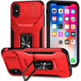 thumbnail image 1 of Funda para GANGXUN iPhone Xs Max - Soporte metálico, Función magnética, Rojo, 1 of 6