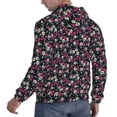 thumbnail image 6 of Uemuo Daisies Flowers Pattern Men's Hoodie - Casual Pullover Hoodie with Kangaroo Pocket, Stylish Hooded Sweatshirt for Everyday Wear-XX-Large, 6 of 7