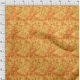 thumbnail image 3 of oneOone Polyester Lycra Yellow Fabric Batik Sewing Material Print Fabric By The Yard 56 Inch Wide, 3 of 4
