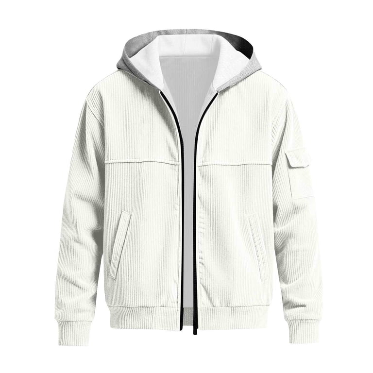 RUTAYY Boys Hooded Jacket Long Sleeve with Hood Color Contrast Hood ...