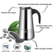 thumbnail image 4 of Naiovety Cafetera portátil fácil de limpiar con café con leche resistente a la oxidación de acero inoxidable con buen sellado Juegos de servir café y té, 4 of 5