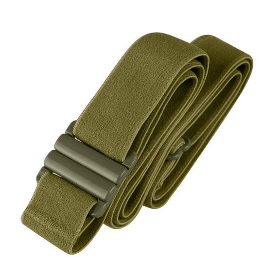 TIGHTS UP: Adjustable Elastic Belt Unisex Size 00-16 - Metal Free and Non-Slip - Olive Branch