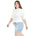 thumbnail image 2 of Sudadera ligera con capucha Roman Fashion /Tallas Extras, 1099 (Blanco palmeras) blanco 38, 2 of 6