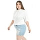 thumbnail image 2 of Sudadera ligera con capucha Roman Fashion /Tallas Extras, 1099 (Blanco palmeras) blanco 40, 2 of 6
