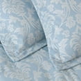 thumbnail image 5 of Chezmoi Collection Ivy Floral Medallion Comforter Set Queen Size, 3-Piece Blue/White Floral Printed Lightweight Bedding Comforter Set for All Seasons, 5 of 9