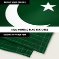 thumbnail image 5 of G128 Combo Pack: 6 Ft Tangle Free Spinning Flagpole (Black) & Pakistan Flag 3x5 Ft Printed 150D Polyester, Brass Grommets (Flag Included) Aluminum Flag Pole, 5 of 9