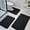 Black, variant on YEAHOME Bathroom Rugs Sets 3 Piece, Ultra Soft Flannel Memory Foam Bath Rugs, Non-Slip & PVC Backing Bathroom Mat Set, Washable Quick Dry Bath Rug