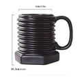 thumbnail image 2 of Taza de céramica HappyWare Tornillo Negro, 2 of 3