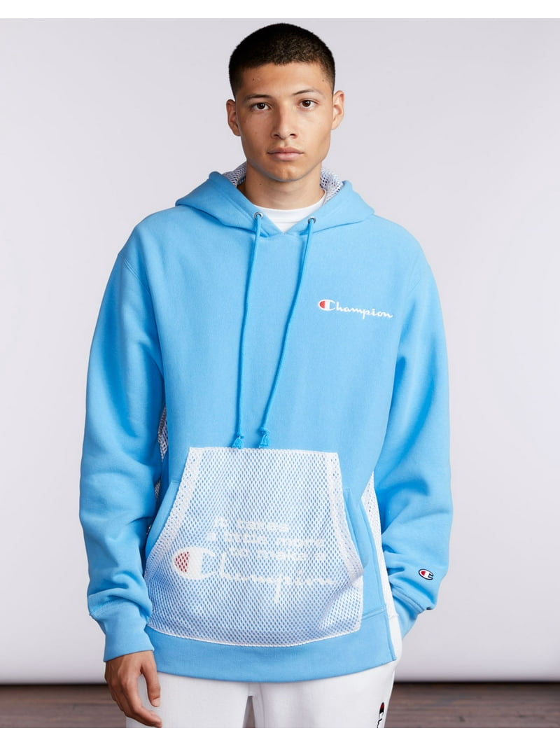 blue champion life reverse weave hoodie
