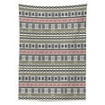 thumbnail image 3 of Ambesonne Ethnic Tablecloth Rectangular Table Cover, Geometric Pattern, 60"x84", Cream Black Ruby, 3 of 4