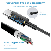 65W 45W USB C Laptop Charger for Dell Latitude 5420 7420 5520 5530 7430 5430 7390 7370 5540 7440 5440 5320 XPS 13 Plus Chromebook 3100 3110 5190 Type-C AC Adapter Power Supply Cord