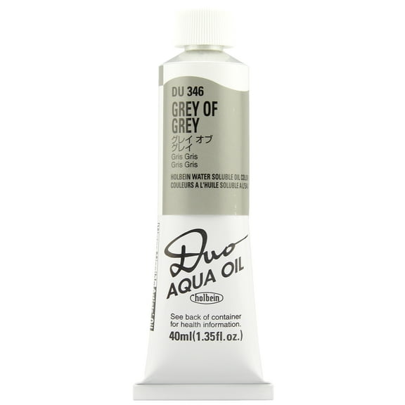 DUO Aqua Oil Color 40ml, Grey of Grey