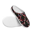 thumbnail image 3 of Lsque Red Mushrooms Pattern Womens Comfort Cotton on Scuff With Memory Foam and Anti-skid Sole Slipper-44/45, 3 of 7