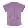 thumbnail image 3 of Camisetas para las Mujeres de Ajuste Suelto Casual Sólido V-Cuello Blusa, Moda Manga Corta Cuello Redondo Top para el Hogar Y el Uso Diario, Tela Suave, 3 of 6