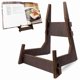 thumbnail image 2 of Recipes Display Stand Table Stand Holder Wood Cookbook Stand Pine Open Book Stand Pine Charcoal Table Stand, 2 of 5