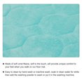 thumbnail image 4 of Memoria Espuma Baño Alfombra 2uds, 24" x 35.5" Coral Vellón Baño Ducha Alfombra Antideslizantes Lavables Alfombras para Cocina Baño Pisos - Cielo Azul, 4 of 5
