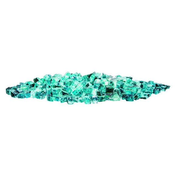 Fire Bowl Filler Bond LavaGlass, vidrio tallado clásico, azul