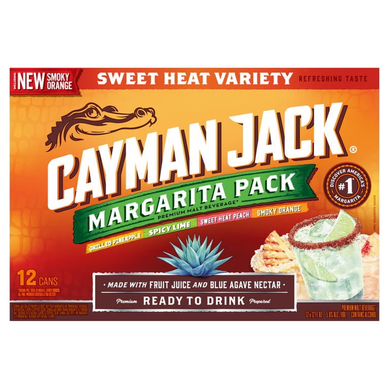 Cayman Jack Sweet Heat Margarita Variety Pack, 12 Pack, 12 fl oz