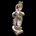 thumbnail image 2 of Krishna Statue Murti 18 inches Large Krishna Idol Big Divine Krishna Statue Marble Krishna Figurine Krishna Special Handpainted Large Temple Home Decor Sculpture Housewarming Wedding Anniversary Gifts, 2 of 7