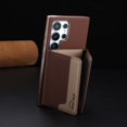 thumbnail image 6 of Decase Premium Flip Magnetic Wallet Case Compatible with Samsung Galaxy S24 FE,Shockproof RFID Wallet Protection Cover with Credit Card & Cash Slot,PC+TPU & PU Leather Hybrid Back Cover,Brown, 6 of 12